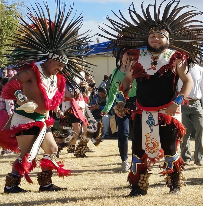Pahrump Social Powwow 2024 Aztec Grand Entry Participants.