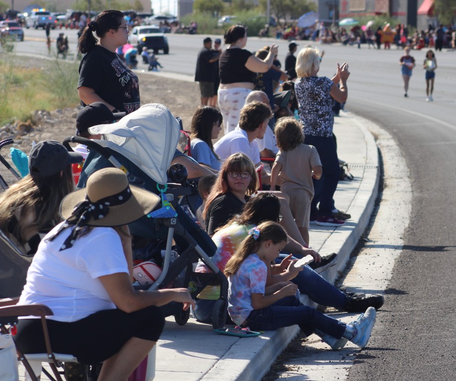 Pahrump Fall Festival Parade & Car Show - image of parade crowd.