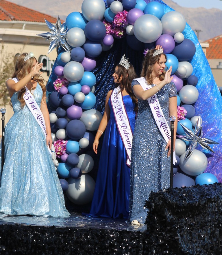 Pahrump Fall Festival Parade & Car Show - image of 2025 Miss Pahrump and her entourage.