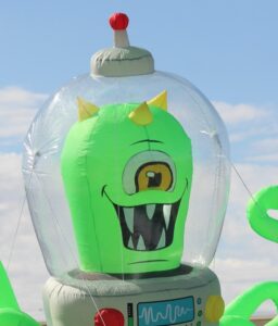 Pahrump Fall Festival Parade & Car Show - image of inflatable alien.
