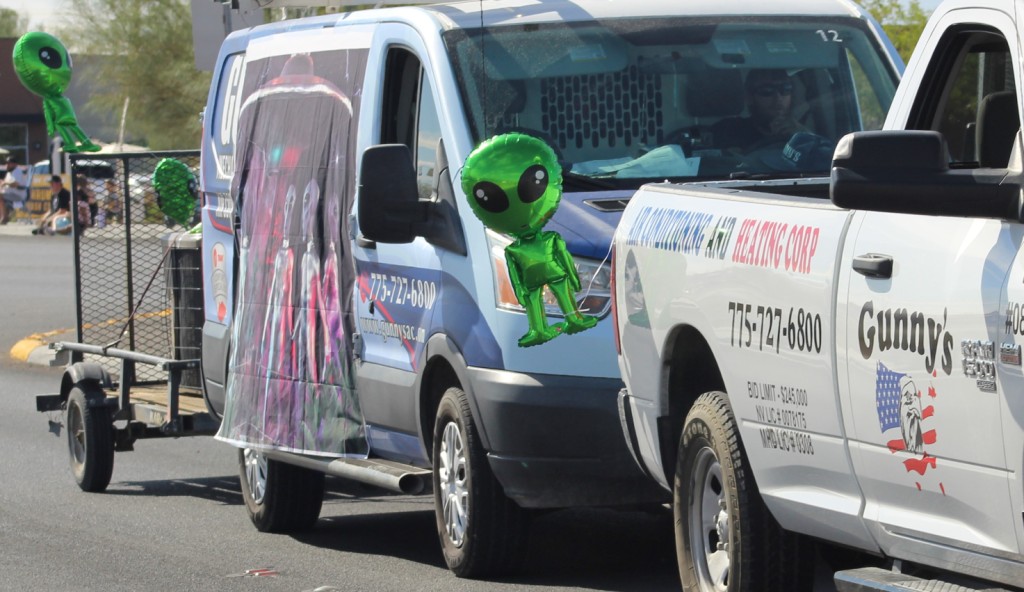 Pahrump Fall Festival Parade & Car Show - image of Gunny's Air Conditioning & Heating Float.