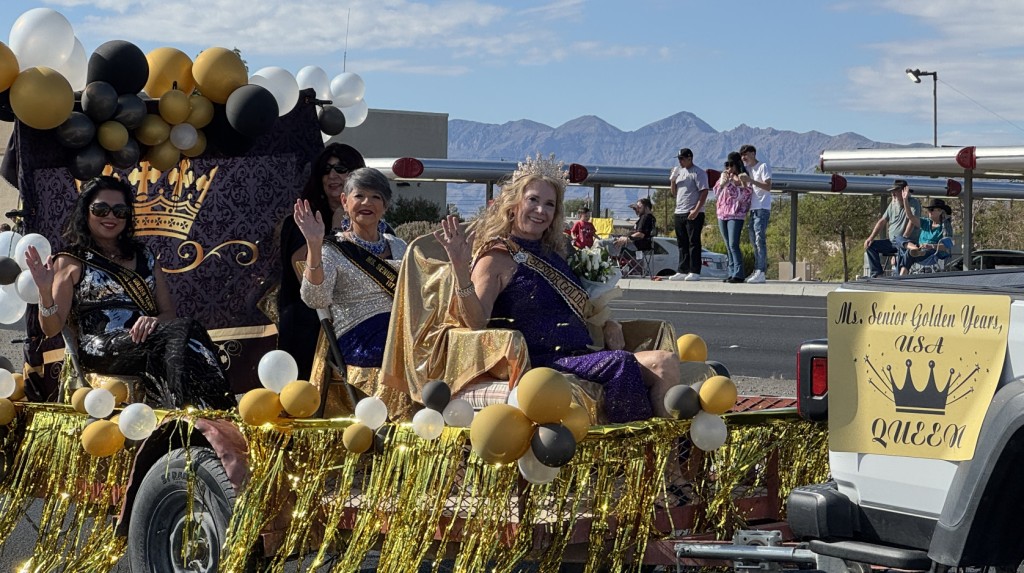 Pahrump Fall Festival Parade & Car Show - image of Ms. Senior Golden Years and her entourage.