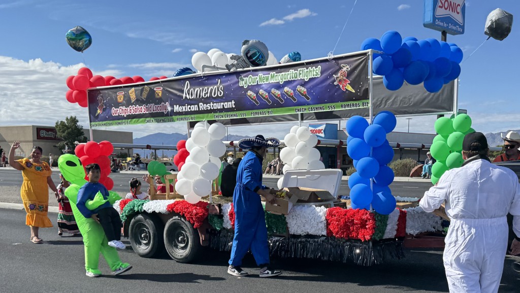 Pahrump Fall Festival Parade & Car Show - image of Romero's Mexican Restaurant Float.