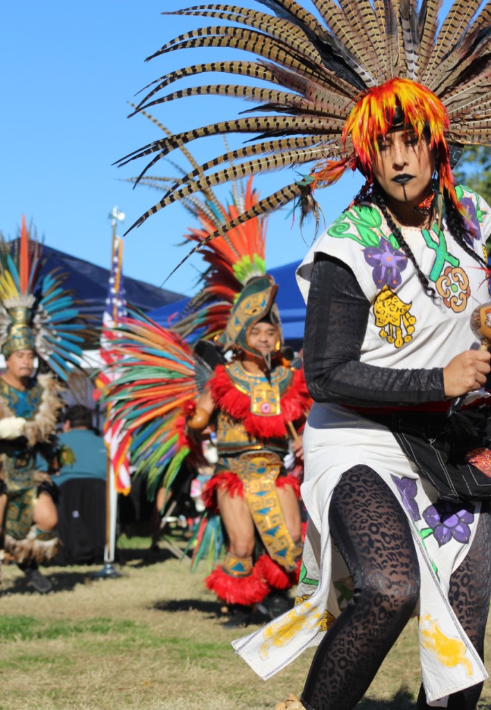 Pahrump Social Powwow 2025:  Eighth image of the spectacular Gourde dancers' routine.