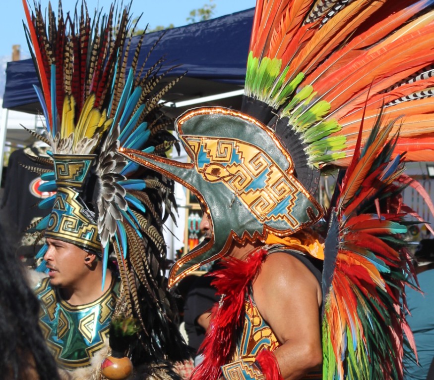 Pahrump Social Powwow 2025:  Tenth image of the spectacular Gourde dancers' routine.