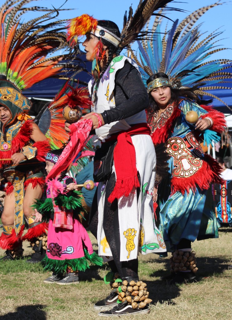 Pahrump Social Powwow 2025: Seventeenth image of the spectacular Gourde dancer troop choreographed routine.