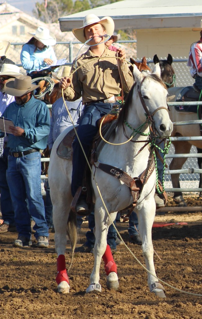 Breakaway event  as seen in high school rodeos: Alamo; Battle Mountain; Boulder City; Elko; Eureka; Fallon; & Fernley.