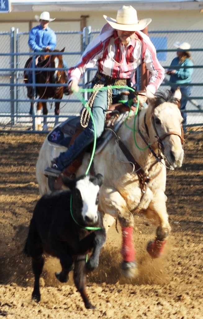 Breakaway event as seen in high school rodeos: Nevada State HS Rodeo Association; Priefert Pavilion; Petrack; Petrack Park; & Mccullough arena.