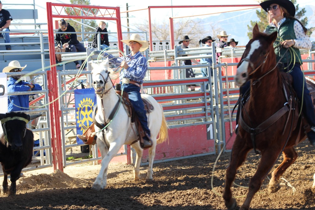 Team roping as seen in high school rodeos:  Spanish Springs; Washoe; Wells; White Pine & NSHSRA.