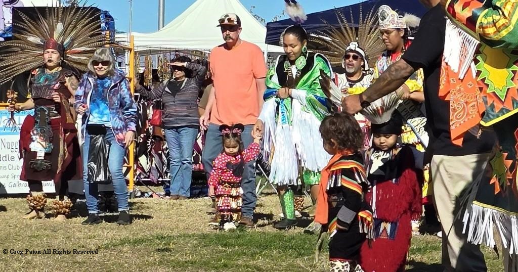 Pahrump Social Powwow public participation in the Grand Entry.