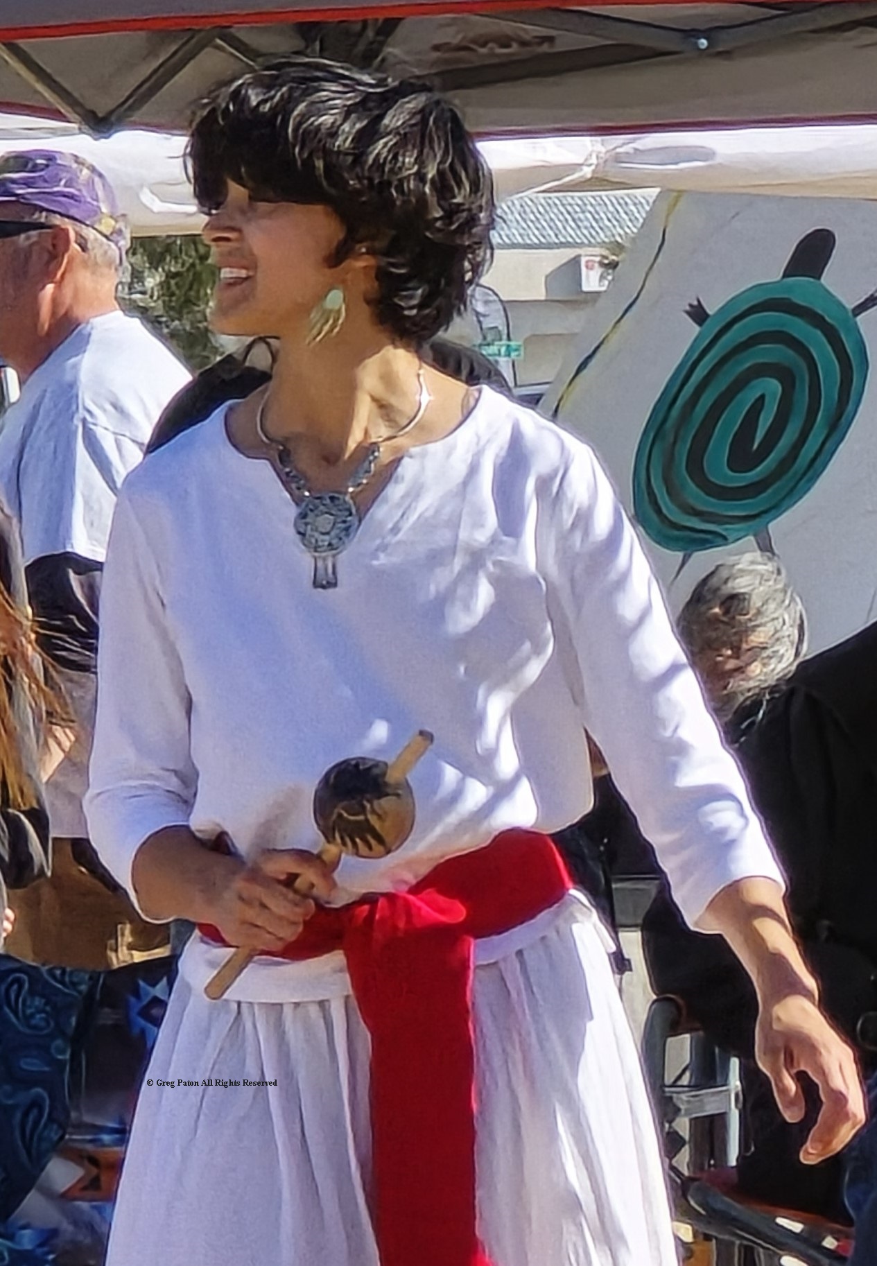 Pahrump Social Powwow beautiful Gourde dancer.
