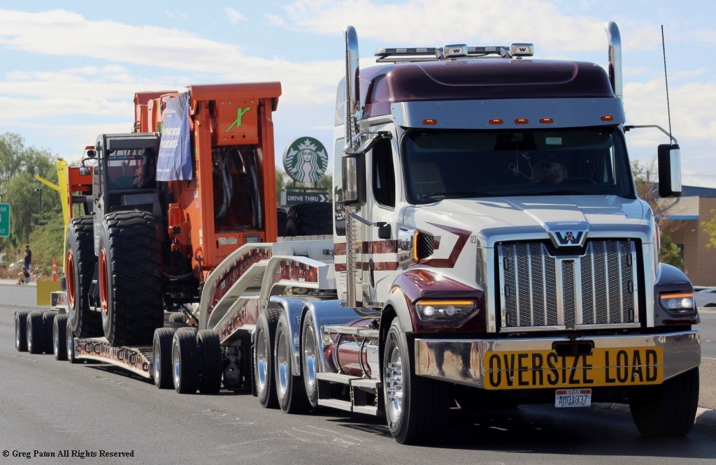 Pahrump Fall Festival Parade & Car Show United Rentals truck.