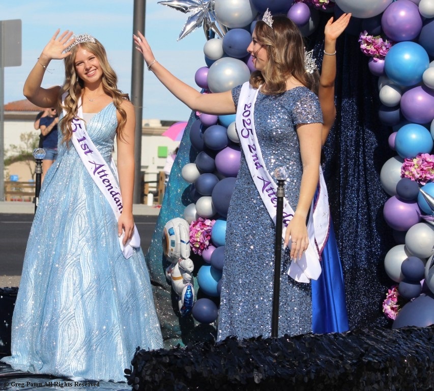 Pahrump Fall Festival Parade & Car Show Ms. Fall Festival and attendants.