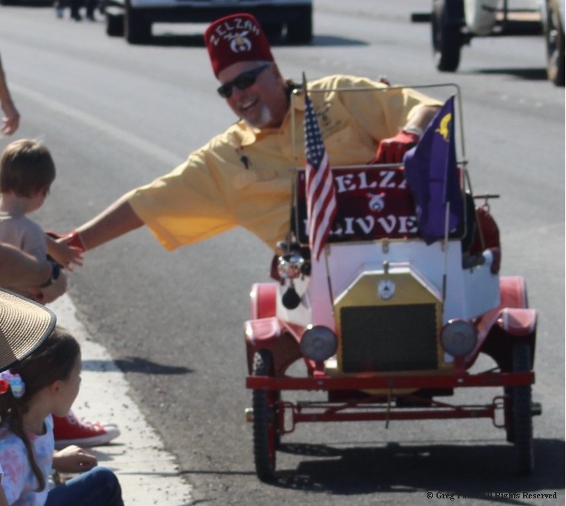 Pahrump Fall Festival Parade & Car Show Shriners Flivver Float.
