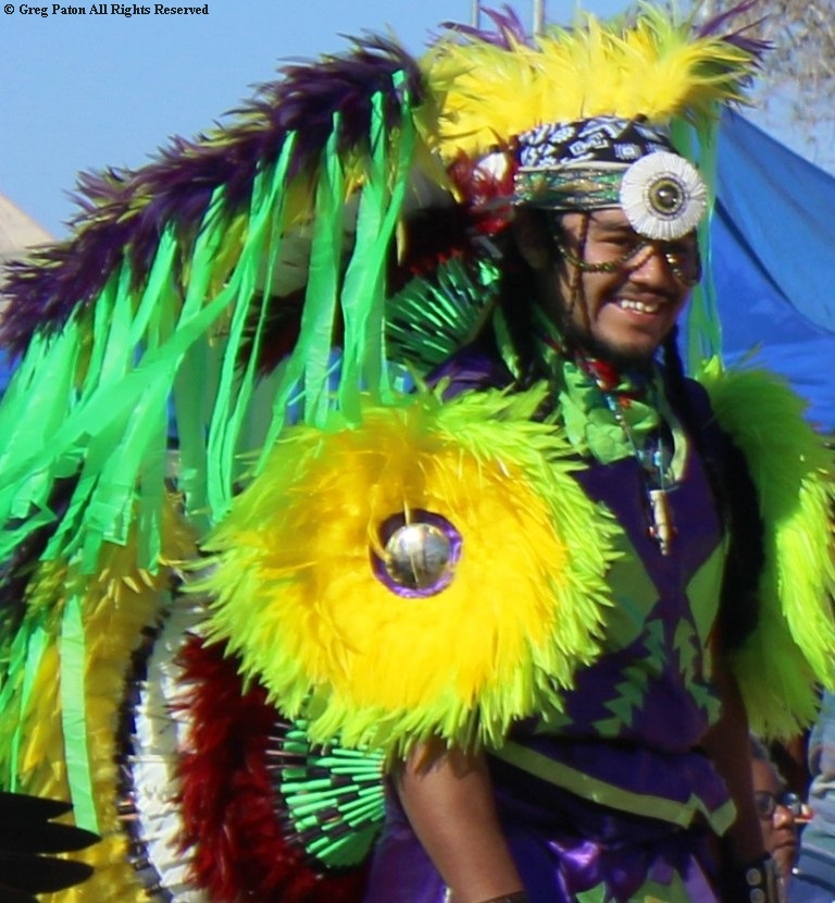 Pahrump Social Powwow Native American Grass dancer.