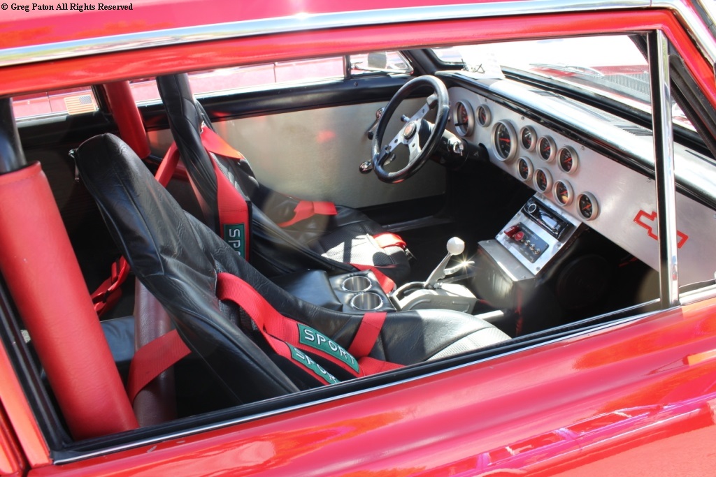 2026 Pahrump Fall Festival Parade & Car Show Chevy Nova Dragster interior.