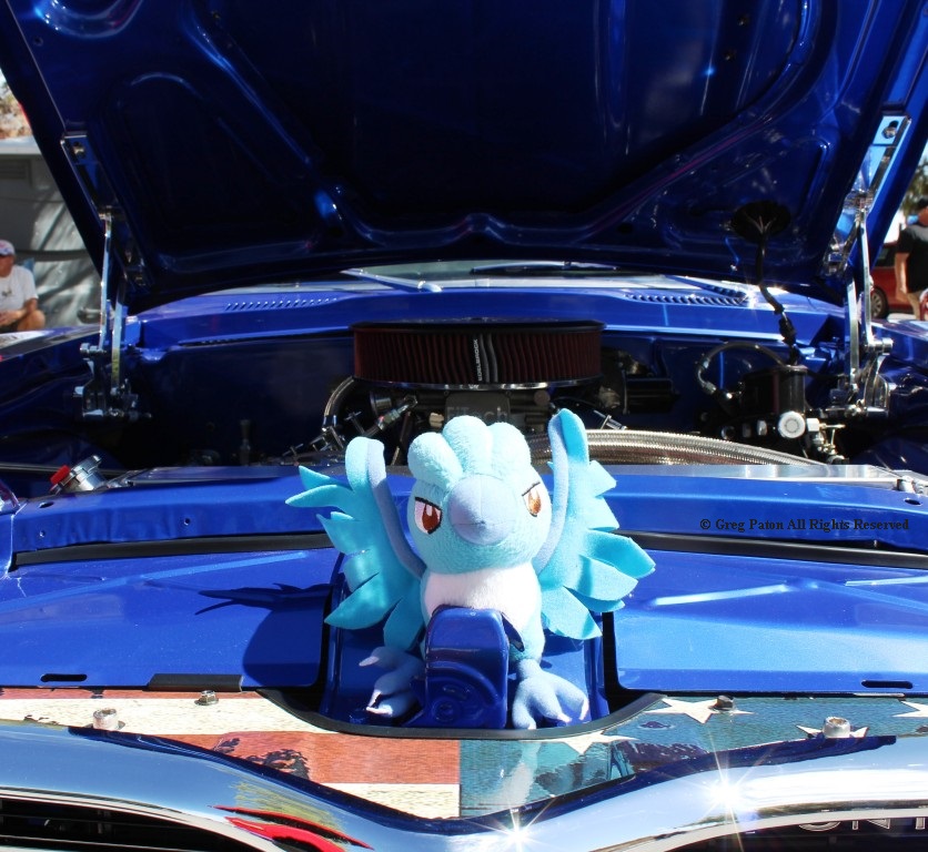 2026 Pahrump Fall Festival Parade & Car Show 1985 Pontiac Firebird and mascot.