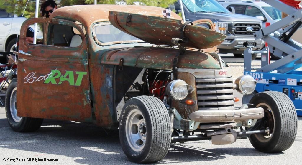 2026 Pahrump Fall Festival Parade & Car Show 1941 Chevy Pickup Rat Rod named Brat Rat.