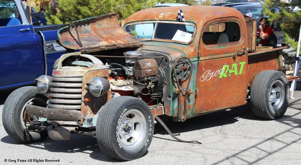 2026 Pahrump Fall Festival Parade & Car Show 1941 Chevy Pickup Rat Rod named Brat Rat.