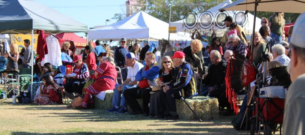 Pahrump Social Powwow audience watching the show.