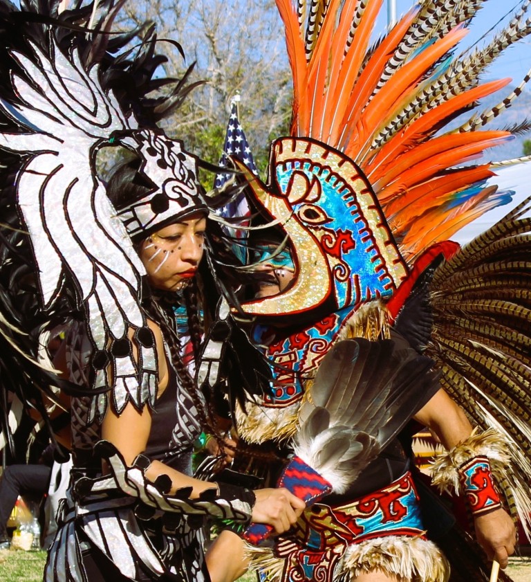 Pahrump Social Powwow Aztec dancers